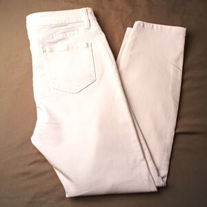 Buffalo David Bitton Denim Jeans Size 10/30 Aubrey Mid Rise Skinny Leg White